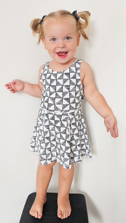Checkmate | Twistback Dress