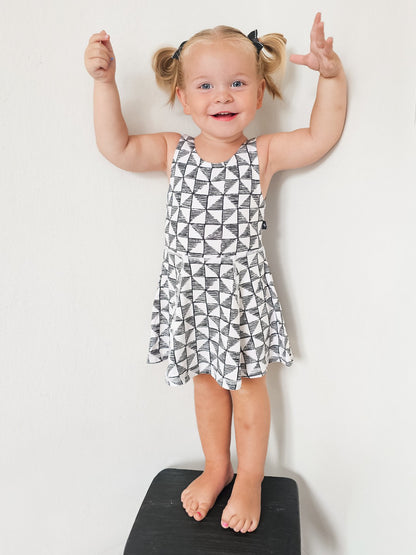 Checkmate | Twistback Dress