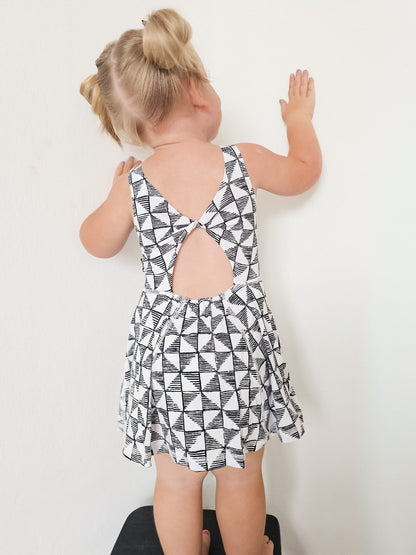 Checkmate | Twistback Dress