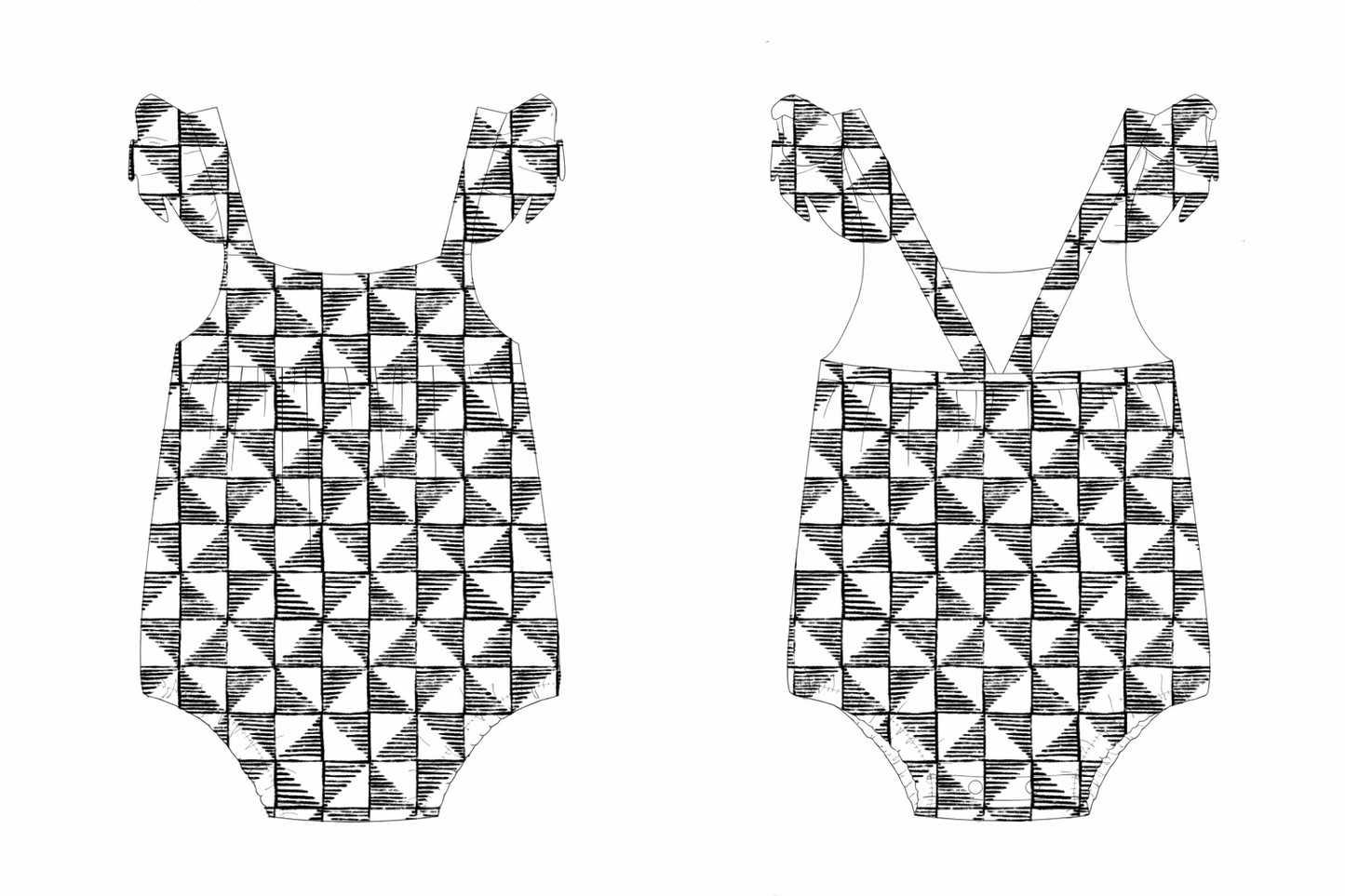 Checkmate | Bubble Romper