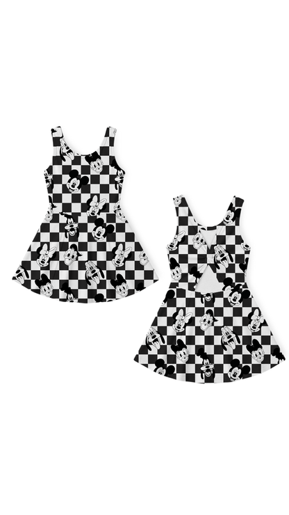 Checker Club | Twistback Dress
