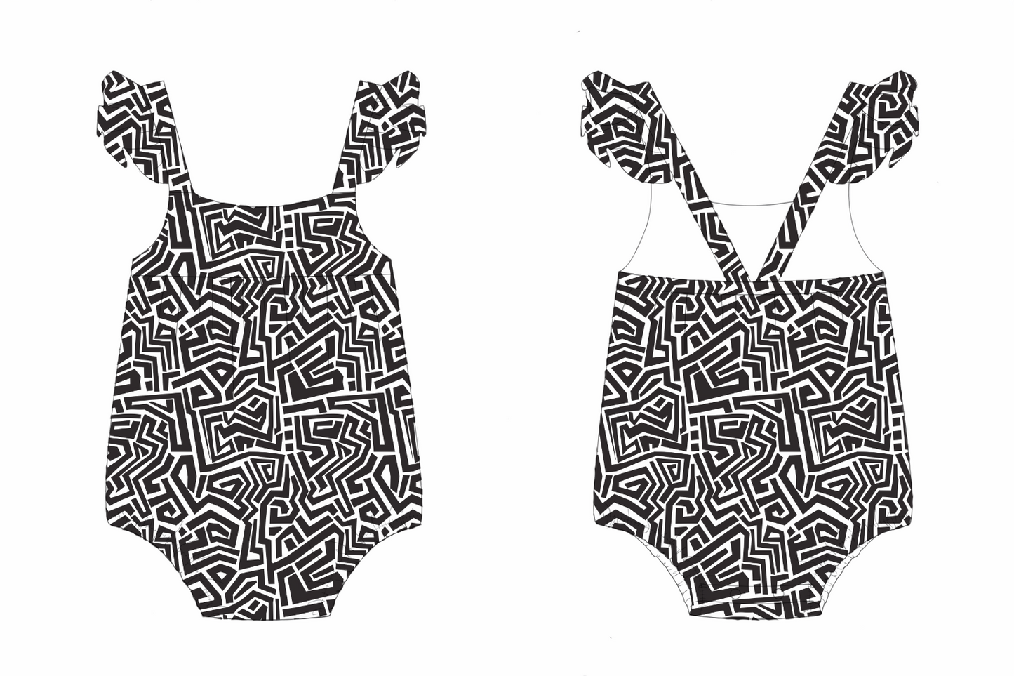 Rebel Lines | Bubble Romper